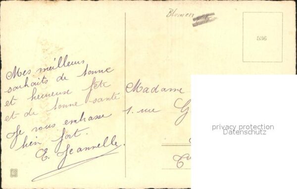 Blumen Korb Bonne Fete – Bild 2