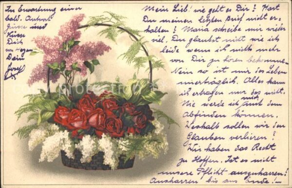 Rosen Blumenkorb
