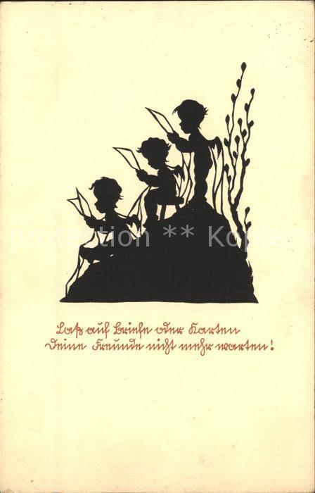 Scherenschnitt Schattenbildkarte