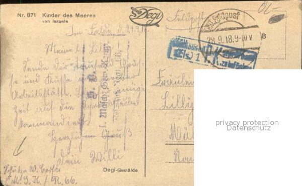 Kuenstlerkarte Kinder des Meeres Israels – Bild 2