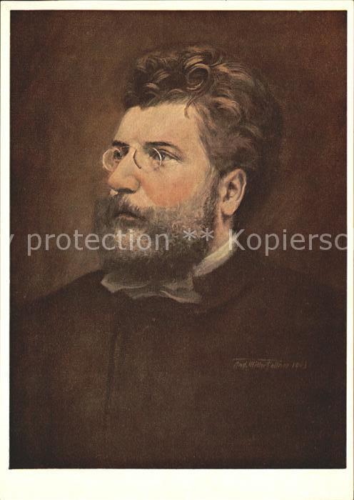 Kuenstlerkarte Musikporträts Georges Bizet