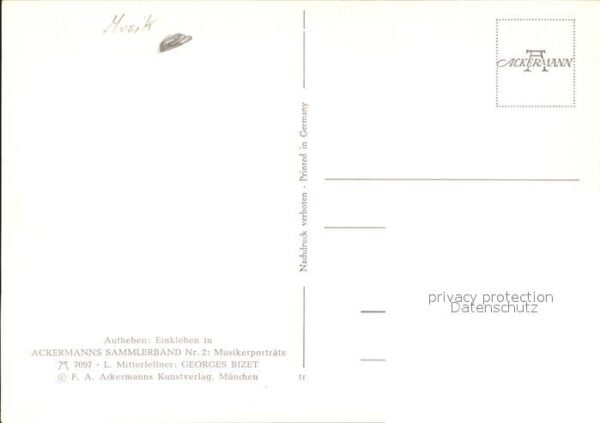 Kuenstlerkarte Musikporträts Georges Bizet – Bild 2