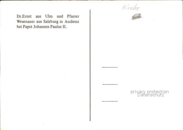 Papst Johannes Paulus II Dr. Ernst Ulm – Bild 2