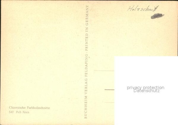 Voegel Künstlerkarte Holzschnitt – Bild 2