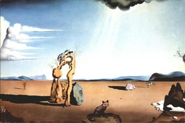 Kuenstlerkarte Salvador Dali Nude in the Desert