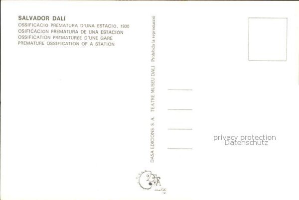 Kuenstlerkarte Salvador Dali Ossification Prematuree D – Bild 2
