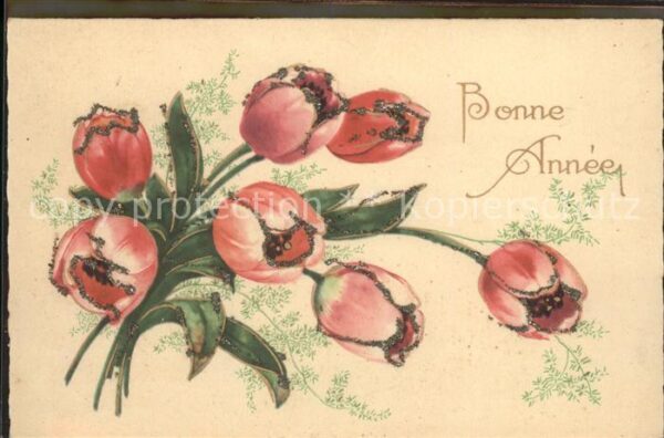Blumen Tulpen Glitzer