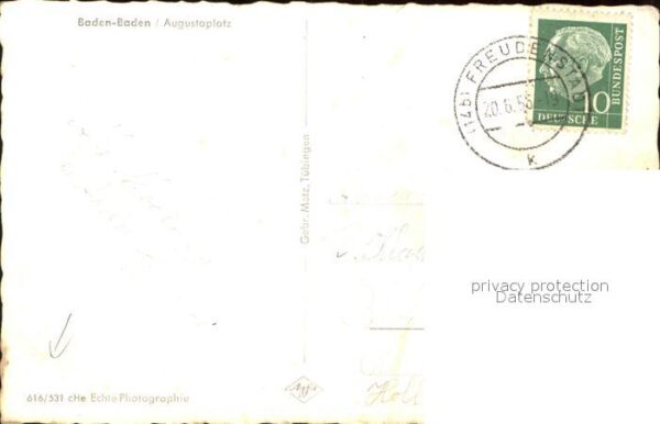 Baden-Baden Stadt Augustaplatz – Bild 2