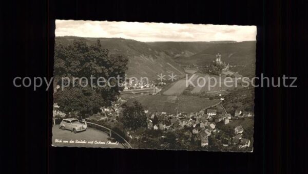 Cochem Mosel Blick von der Umkehr