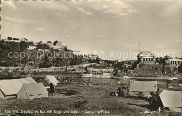 Koblenz Rhein Deutsches Eck Ehrenbreitstein Camping P