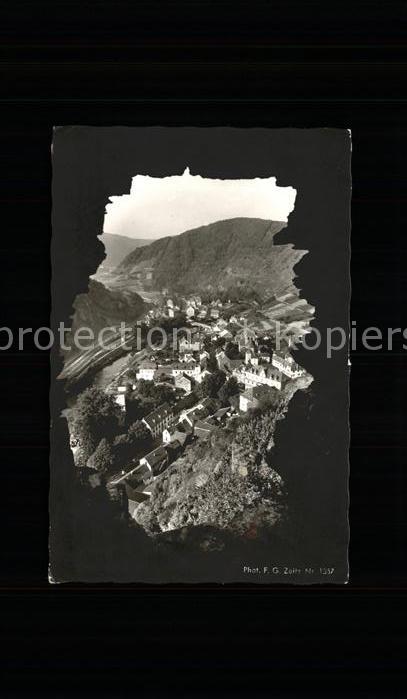 Altenahr Blick von der Ruine Are (Stempel)