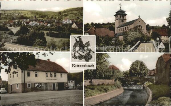 Rittersbach Odenwald mit Kirche u.Gemeindehaus