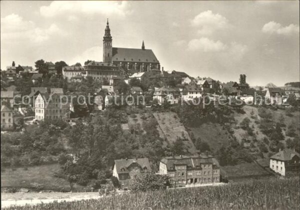 Schneeberg Erzgebirge Teilansicht mit Kirche