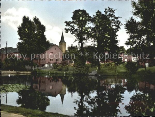 Niederkruechten Dorfweiher u.Kirche