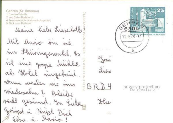 Gehren Thueringen mit Dimitroffstrasse – Bild 2