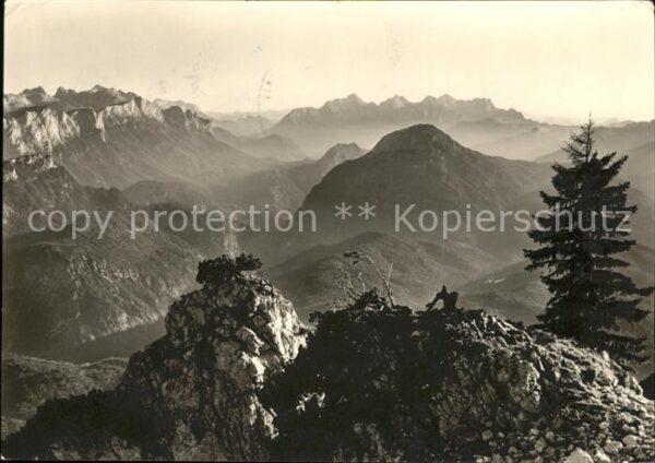 Bad Reichenhall Blick vom Hochstaufen gegen Reiteralpe