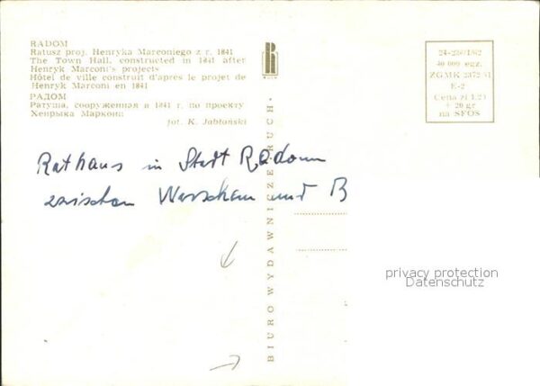 Radom Masowien Rathaus – Bild 2
