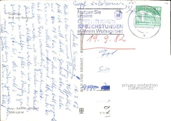 Guestrow Mecklenburg Vorpommern Rathaus – Bild 2