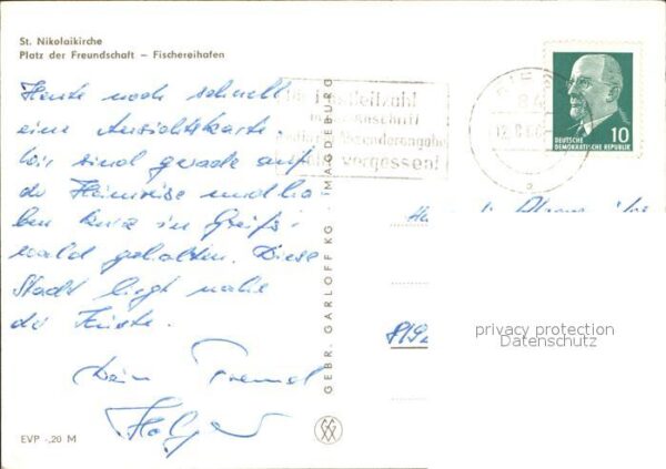 Greifswald Mecklenburg Vorpommern St.Nikolaikirche u.Platz der Freundscha – Bild 2
