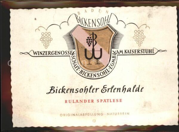 Bickensohl Weinetikette