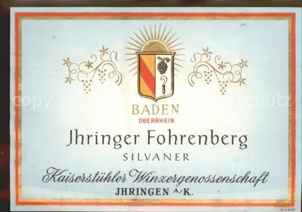 Ihringen Weinetikette