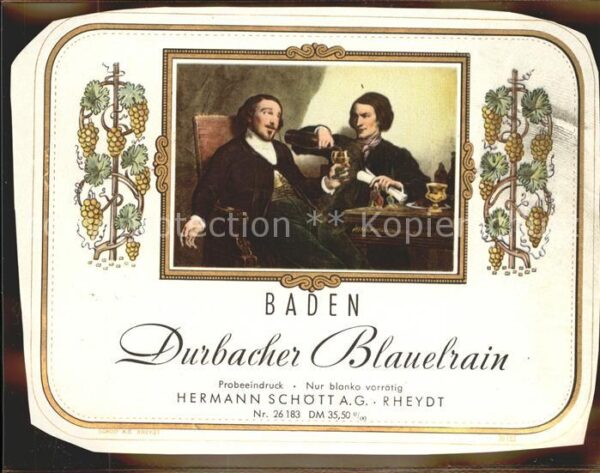 Durbach Weinetikett