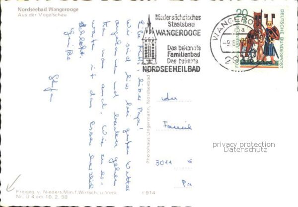 Wangerooge Nordseebad Fliegeraufnahme – Bild 2