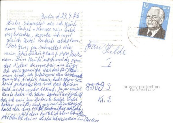 Senftenberg Niederlausitz Volksschwimmbad HO-Kurhaus – Bild 2