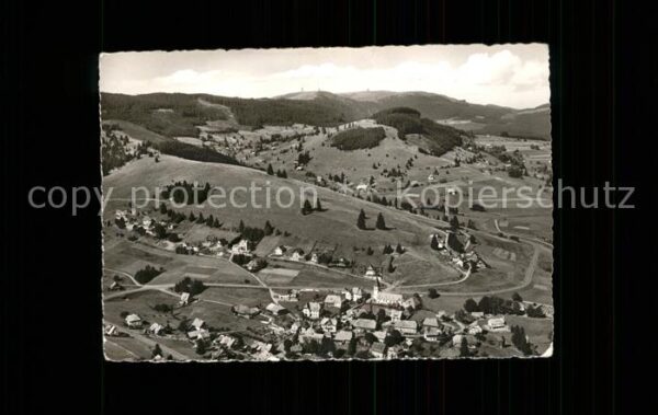 Altglashuette Schwarzwald Feldberg Fliegeraufnahme