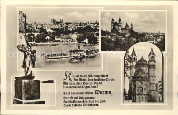 Worms Spruch Dampfschiff