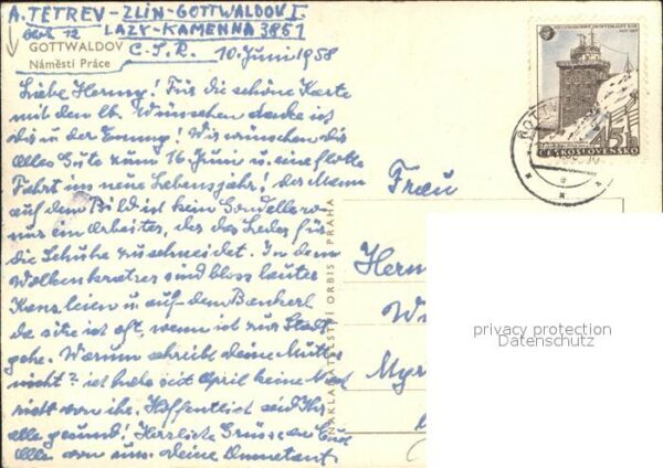 Gottwaldov Tschechien Namesti Prace – Bild 2