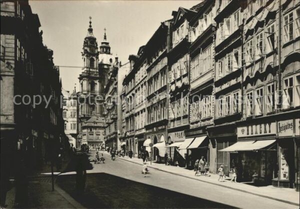 Praha Prahy Prague Mostecka Brücken Gasse