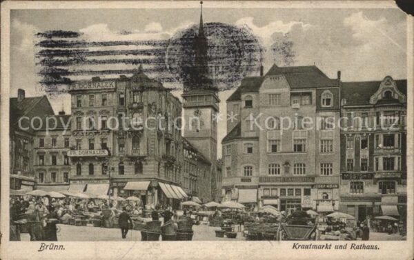 Bruenn Brno Krautmarkt Rathaus