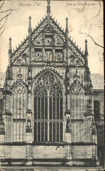 Muenster Westfalen Dom Salvatorgiebel