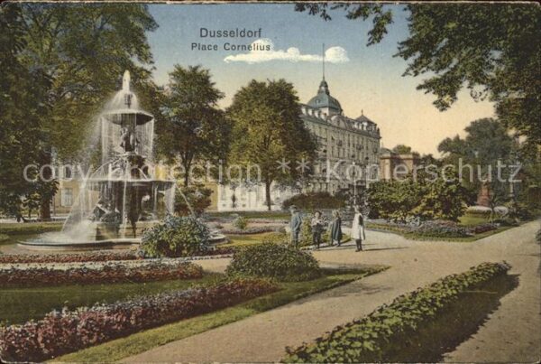 Duesseldorf Place Cornelius Sprigbrunnen