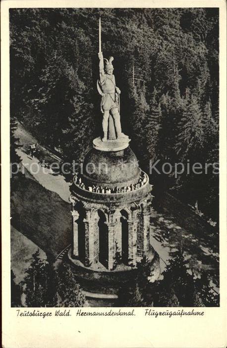 Teutoburgerwald Hermannsdenkmal Fliegeraufnahme