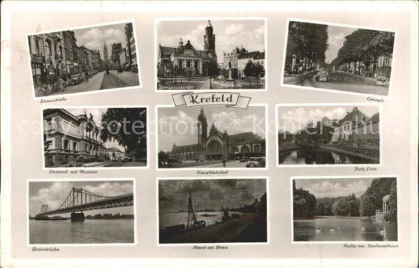 Krefeld Burg Ostwall Rheinstr.