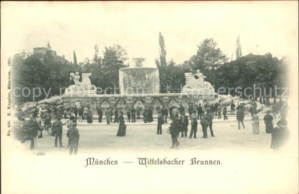 Muenchen Wittelsbacher Brunnen