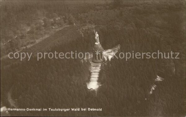 Teutoburgerwald Hermanns-Denkmal Fliegeraufnahme