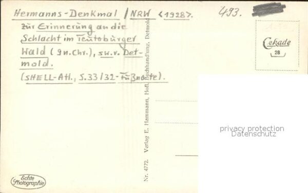Teutoburgerwald Hermanns-Denkmal Fliegeraufnahme – Bild 2