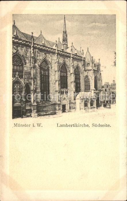 Muenster Westfalen Lambertikirche Südseite