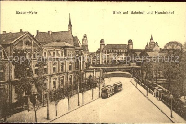 Essen Ruhr Bahnhof Handelshof Strassenbahn