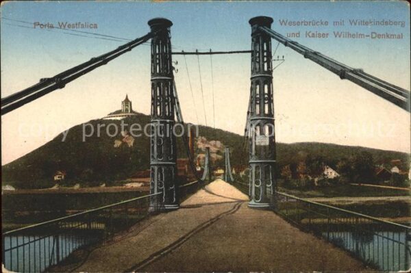 Porta Westfalica Weserbrücke Wittekindsberg Kaiser-Wilhe
