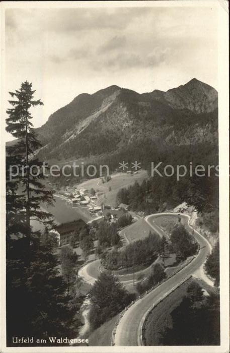 Urfeld Walchensee Fliegeraufnahme