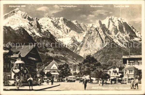 Garmisch-Partenkirchen Adolf Wagner Platz Höllentalspitzen Zug