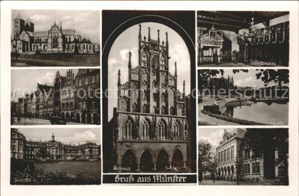 Muenster Westfalen Friedenssaal Universität Dom