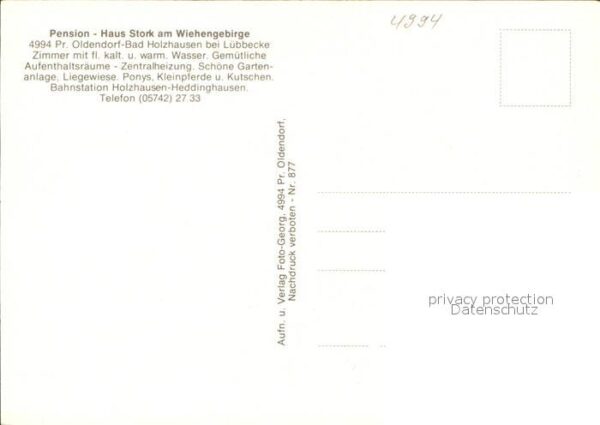 Bad Holzhausen Luebbecke Pension Haus Stork Wiehengebirge Oldend – Bild 2