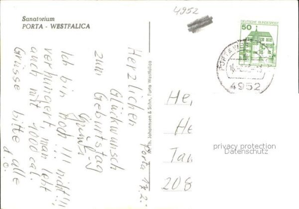 Porta Westfalica Fliegeraufnahme Sanatorium – Bild 2