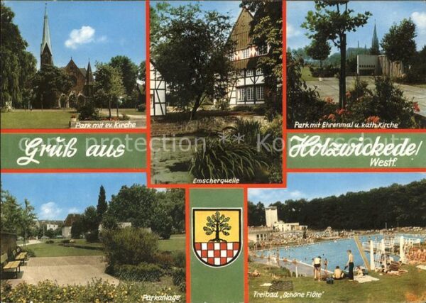 Holzwickede Wappen Park Ehrenmal Emscherquelle Frei