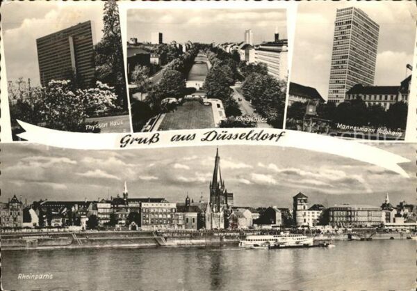 Duesseldorf Mannesmann Hochhaus Reinhpartei Thyssen